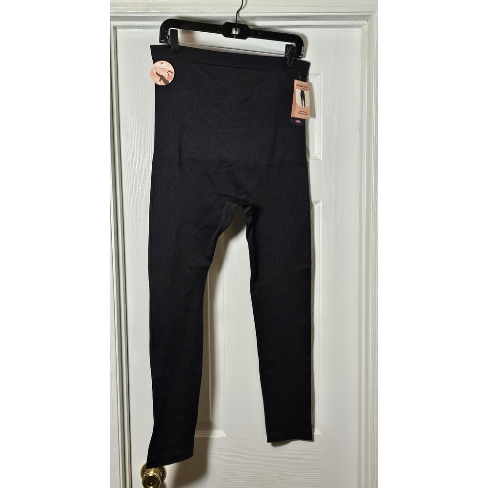Shapermint High Waisted Shaping Leggings Women's Size 2XL Black Compression